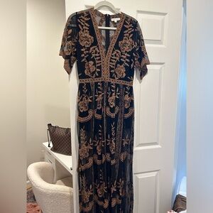 Honey Punch Maxi Multicolored Dress - Large